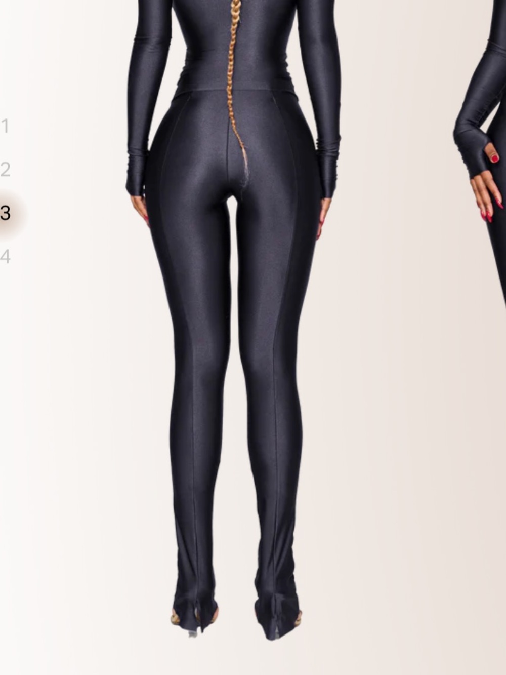 Sculpting High-Waist Leggings Jumpsuit – Black